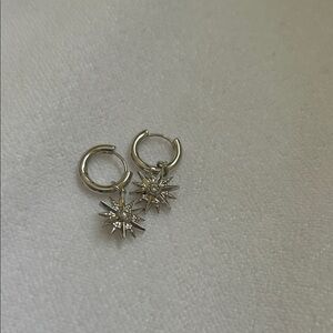 Kendra Scott Silver Star Earrings